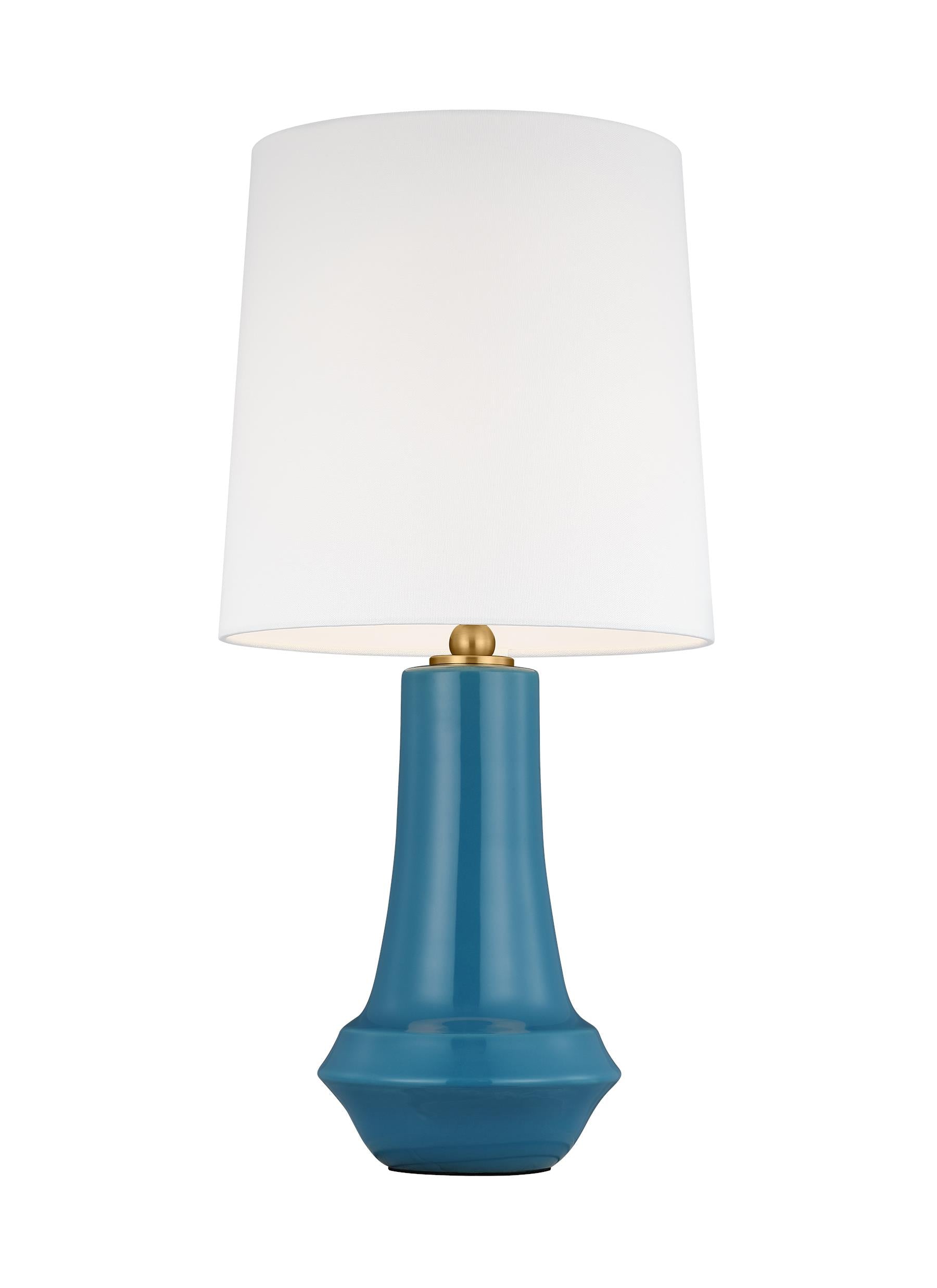 JENNA 1L table lamp, Lucent Aqua finish - TT1231LAQ1